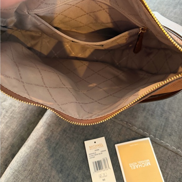 Michael Kors Brown Leather Hobo Bag - Picture 3 of 5